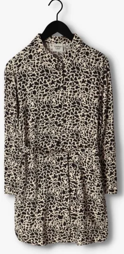 zwarte another label mini jurk hanae dress l/s