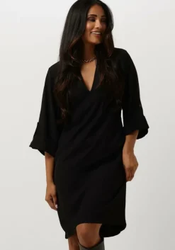 zwarte another label mini jurk amilia short dress l/s