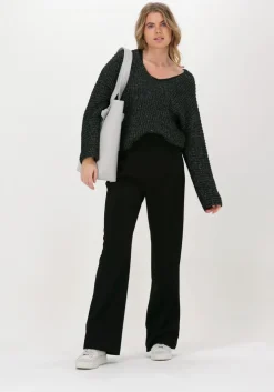 zwarte another label trui stoyende knitted pull l/s