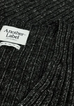 zwarte another label trui stoyende knitted pull l/s