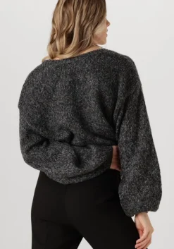 zwarte another label vest charlotte knitted cardigan