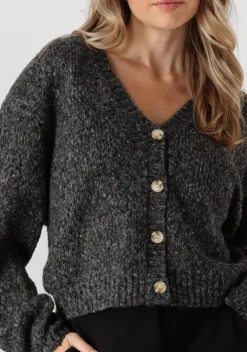 zwarte another label vest charlotte knitted cardigan