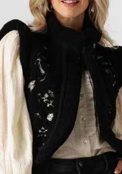 zwarte antik batik gilet saliba gilet