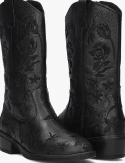 zwarte apples & pears cowboylaarzen b0012637