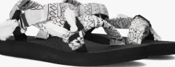 zwarte arizona love platte sandalen trekky bandana