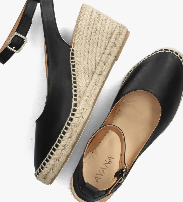 zwarte ayana espadrilles yu669