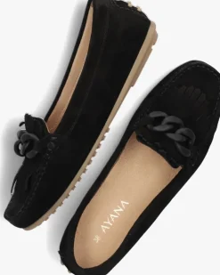 zwarte ayana mocassins 24-1248