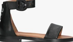 zwarte ayana platte sandalen m05060