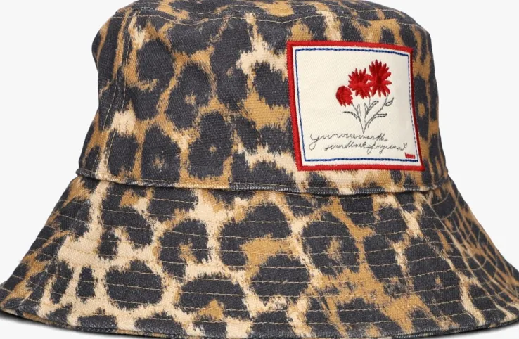 zwarte becksondergaard buckethat leopa canvas bucket hat