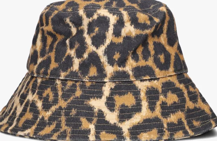 zwarte becksondergaard buckethat leopa canvas bucket hat