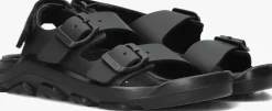 zwarte birkenstock platte sandalen mogami kids