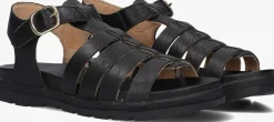 zwarte bisgaard platte sandalen 74103