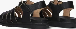 zwarte bisgaard platte sandalen 74103