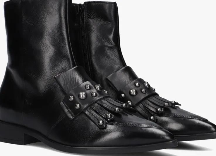 zwarte blasz enkellaarsjes l63202