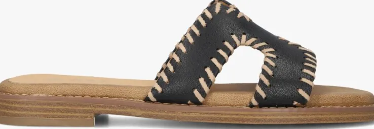 zwarte blasz slippers 0657-03