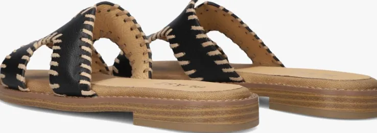 zwarte blasz slippers 0657-03