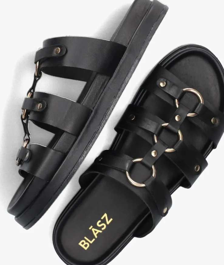 zwarte blasz slippers lpmag-42