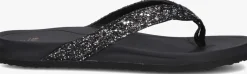 zwarte blasz teenslippers bella 2402