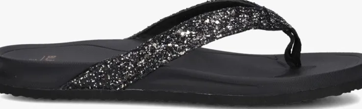 zwarte blasz teenslippers bella 2402