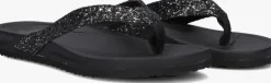 zwarte blasz teenslippers bella 2402