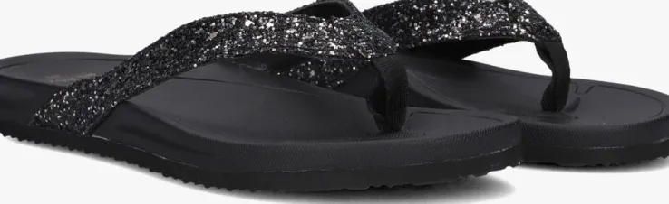 zwarte blasz teenslippers bella 2402