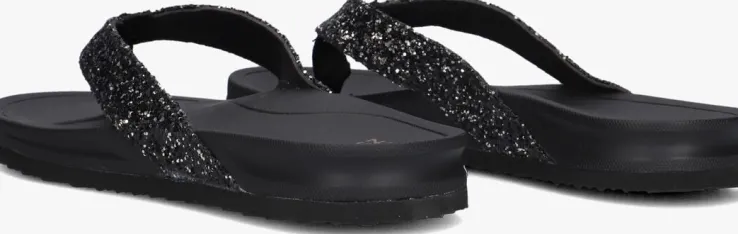 zwarte blasz teenslippers bella 2402