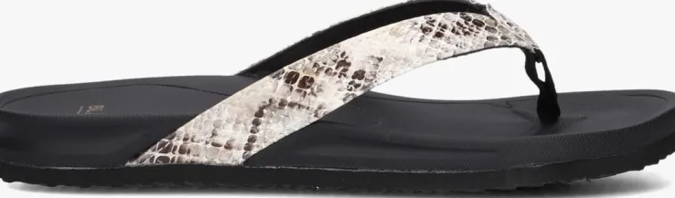 zwarte blasz teenslippers bella 2402