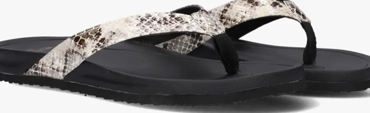 zwarte blasz teenslippers bella 2402