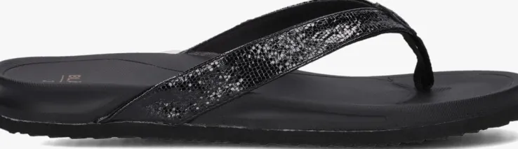 zwarte blasz teenslippers bella 2402