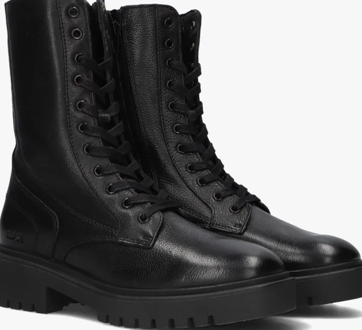 zwarte blasz veterboots p7337