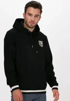 zwarte bls hafnia sweater new shield embroidered badge h