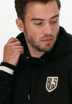 zwarte bls hafnia sweater new shield embroidered badge h