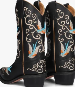 zwarte bootstock cowboylaarzen the robin annelijn
