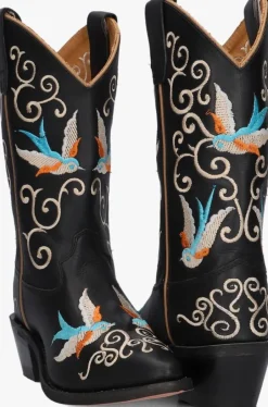 zwarte bootstock cowboylaarzen the robin annelijn