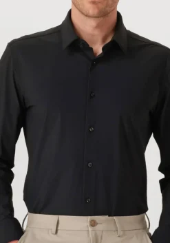 zwarte boss black klassiek overhemd p-hank-s-c1-222