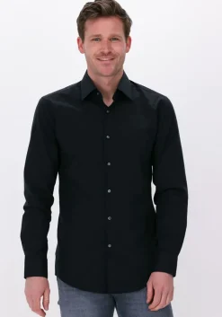 zwarte boss black klassiek overhemd h-hank-kent0c1-214