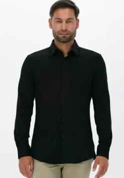 zwarte boss black klassiek overhemd p-hank-s-kent-c1-222