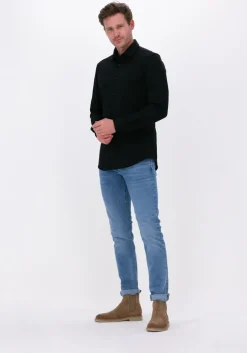 zwarte boss black klassiek overhemd p-hank-s-kent-c1-222