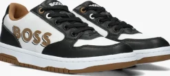 zwarte boss kids lage sneakers baskets j50861