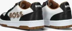 zwarte boss kids lage sneakers baskets j50861