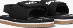 zwarte boss kids sandalen j52156