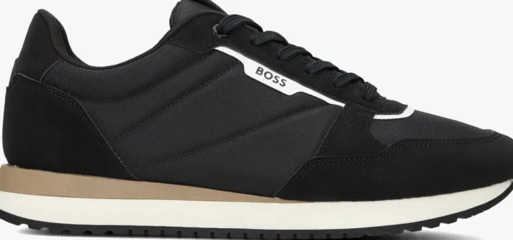 zwarte boss lage sneakers kai runn