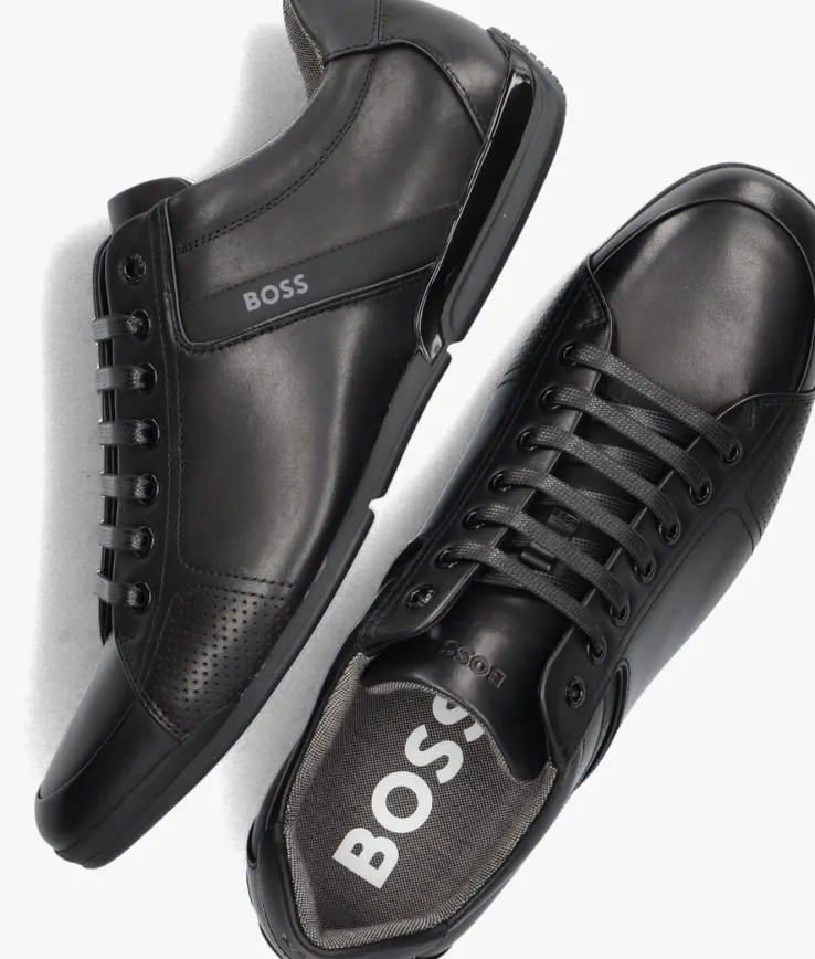 zwarte boss lage sneakers saturn lowp