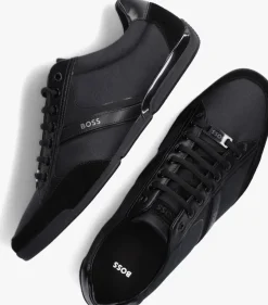 zwarte boss lage sneakers saturn lowp