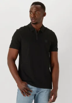 zwarte boss orange polo passerzip
