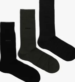 zwarte boss sokken 3p rs giftset uni cc