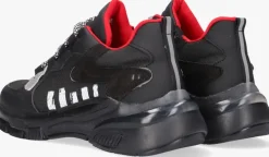 zwarte braqeez lage sneakers gio genna