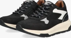 zwarte braqeez lage sneakers filip flash