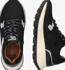 zwarte braqeez lage sneakers filip flash