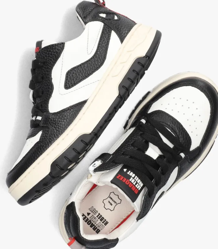 zwarte braqeez lage sneakers cis chicago